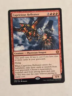 Capricious Hellraiser Phyrexia: All Will Be One Regular Magic the Gathering MTG - Image 1