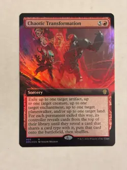 Chaotic Transformation (Extended Art) Dominaria United Foil MTG Magic - Image 1