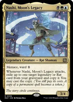 Nashi, Moon's Legacy -Foil Medium Play MTG March of the Machine: The Aftermath - Image 1