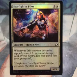 FOIL C 0038 Starfighter Pilot Human Creature Common Edge of Eternities MTG Card - Image 1
