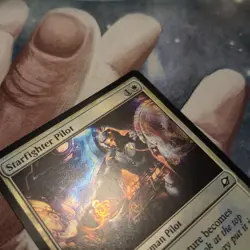 FOIL C 0038 Starfighter Pilot Human Creature Common Edge of Eternities MTG Card - Image 2