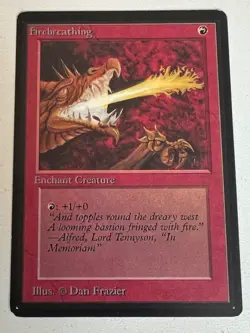 Magic the Gathering MTG Firebreathing Beta NM- Playset (4) (Beta Bob) - Image 2