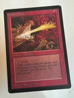 Magic the Gathering MTG Firebreathing Beta NM- Playset (4) (Beta Bob) - Image 4