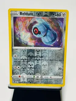 BELDUM 2022 Pokemon Silver Tempest REVERSE HOLO Common POKEMON 117/195 - Image 1