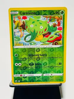 CARNIVINE 2023 Pokemon Crown Zenith REVERSE HOLO Uncommon POKEMON 12/159 - Image 1