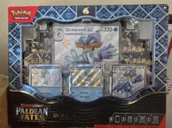 BNIB SEALED POKEMON TCG PALDEAN FATES QUAQUAVAL EX PREMIUM COLLECTION SEALED - Image 1