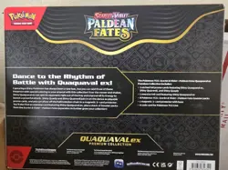 BNIB SEALED POKEMON TCG PALDEAN FATES QUAQUAVAL EX PREMIUM COLLECTION SEALED - Image 2