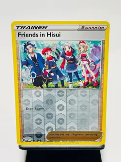 FRIENDS IN HISUI 2023 Pokemon Crown Zenith REVERSE HOLO Uncommon POKEMON 130/159 - Image 1