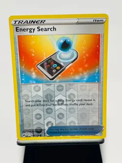 ENERGY SEARCH 2023 Pokemon Crown Zenith REVERSE HOLO Common POKEMON 128/159 - Image 1