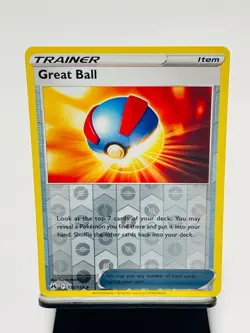 GREAT BALL 2023 Pokemon Crown Zenith REVERSE HOLO Uncommon POKEMON 132/159 - Image 1