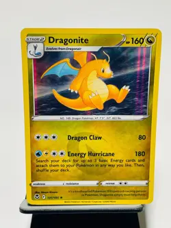 DRAGONITE 2022 Pokemon Silver Tempest RARE HOLO POKEMON 131/195 - Image 1
