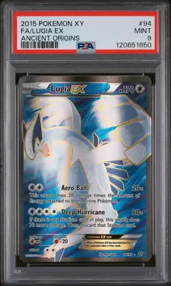 Pokemon Lugia EX 94/98 PSA 9 Mint XY Ancient Origins Full Art FA Holo 2015 Rare - Image 1