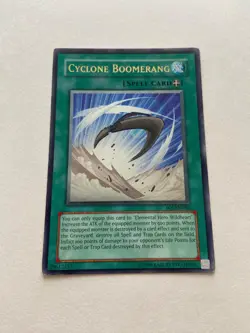 Yugioh Cyclone Boomerang SOI-EN042 Ultimate Rare - MP - Image 1