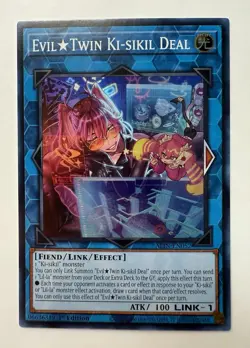 Yugioh 1x Evil Twin Ki-Sikil Deal ALIN-EN052 (Super Rare) - Image 1