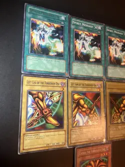 Exodia the Forbidden One Set & 4 Spirit Message Cards Yugioh TCG - Image 4