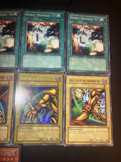 Exodia the Forbidden One Set & 4 Spirit Message Cards Yugioh TCG - Image 5