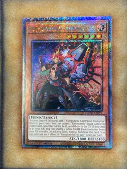 Yugioh Fiendsmith Engraver INFO-EN017 Quarter Century Secret 1st Ed NM - Image 1