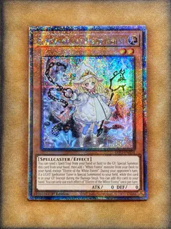 Yugioh Elzette of the White Forest INFO-EN014 Quarter Century Rare 1st Ed NM - Image 1
