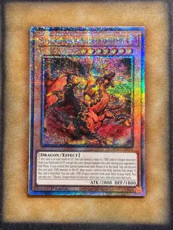 Yugioh Blaster, Dragon Ruler of Infernos RA03-EN010 Quarter Century Rare 1st NM - Image 1