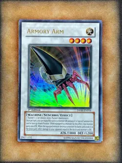 Yugioh Armory Arm DP08-EN016 Ultra Rare 1st Ed NM - Image 1