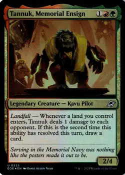Tannuk, Memorial Ensign Foil Edge of Eternities 233 NM MTG - Image 1