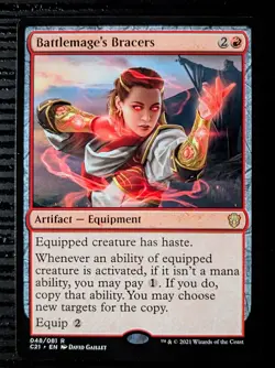 Battlemage's Bracers [Commander 2021] - MtG Magic the Gathering - NM - Image 1