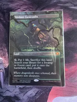 Verdant Catacombs (Borderless) Special Guests Foil - NM - Image 1