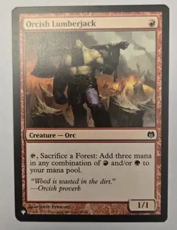 Orcish Lumberjack The List Reprints Regular - Image 1