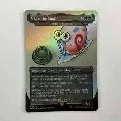 MTG Gary, The Snail (1929) *Rainbow Foil* Secret Lair: SpongeBob MT/NM Comb Ship - Image 1