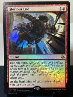 MTG: Glorious End Amonkhet Foil Holo Mint: Instant Red #133 - Image 1