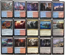 15x Izzet Commander Land Lot - Nonbasic - Blue Red - MTG EDH - Rare & Foil - Image 1