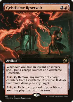 FOIL Geistflame Reservoir Innistrad: Midnight Hunt Magic MTG Artifact CARD (355) - Image 1
