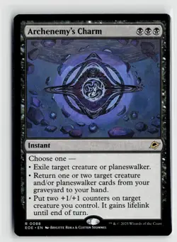 MTG Edge Of Eternities Archenemy's Charm x1 NM Rare 088 - Image 1
