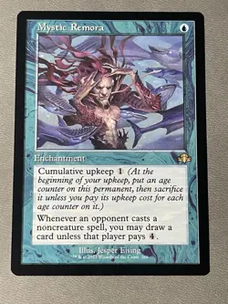 Mystic Remora (Retro Frame) Dominaria Remastered Regular MTG NM - Image 1