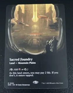 Sacred Foundry- Edge of Eternities Borderless Regular MTG-NM - Image 1