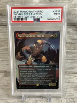 MTG Wolverine, Best There Is Foil PSA9 Mint Secret Lair Commander - Image 1