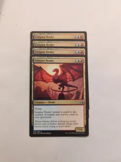 (4) Enigma Drake *PLAYSET* Amonkhet Regular NM MTG - Image 1