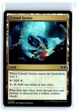 FOIL Crystal Grotto Wilds of Eldraine Common - MTG Magic the Gathering Card - Image 1