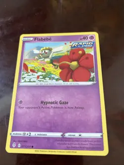 POKEMON Flabebe 071/203 Swsh07: Evolving Skies Regular TCG CARD - Image 1