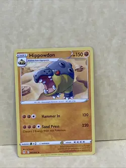 POKEMON Hippowdon 085/203 Swsh07: Evolving Skies Regular FINISH TCG CARD - Image 1