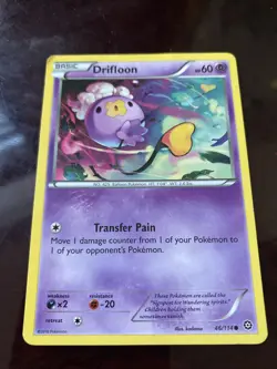 POKEMON Drifloon 46/114 XY-Steam Siege Regular TCG CARD - Image 1
