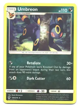 Umbreon - 120/214 - Lost Thunder - English Pokemon Card - Canadian Seller LP H - Image 1