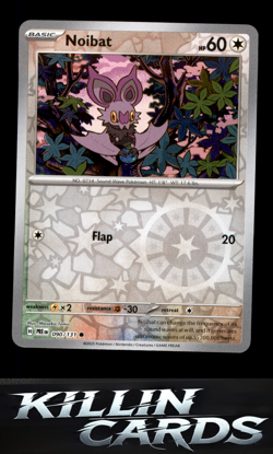 Reverse Holofoil Noibat 090/131 Pokemon Common SV: Prismatic Evolutions Card NM - Image 1