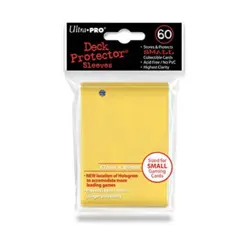 Ultra Pro Small Card Sleeves Deck Protector Sleeves - Small, Yellow (60) New - Image 1