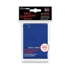 Ultra Pro Small Card Sleeves Deck Protector Sleeves - Small, Blue (60) New - Image 1