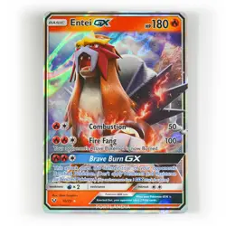 Pokemon - Entei GX - 10/73 - SM Shining Legends - Half Art Card - Image 1