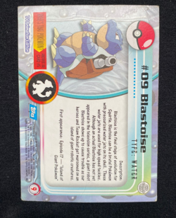 Blastoise #09 Topps Series 1 Blue Back Card Non Holo (MP) - Image 2