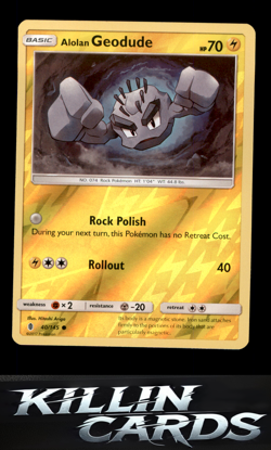 Reverse Holofoil Alolan Geodude 40/145 Pokemon Common SM - Guardians Rising Card - Image 1