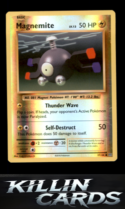 Reverse Holofoil Magnemite 37/108 Pokemon Common XY - Evolutions Card NM - Image 1