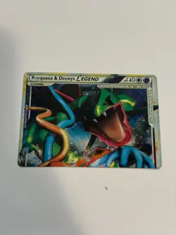 POKEMON LEGEND TOP CARD RAYQUAZA & DEOXYS HP140 HP 140 NUMBER 89/90 - Image 1